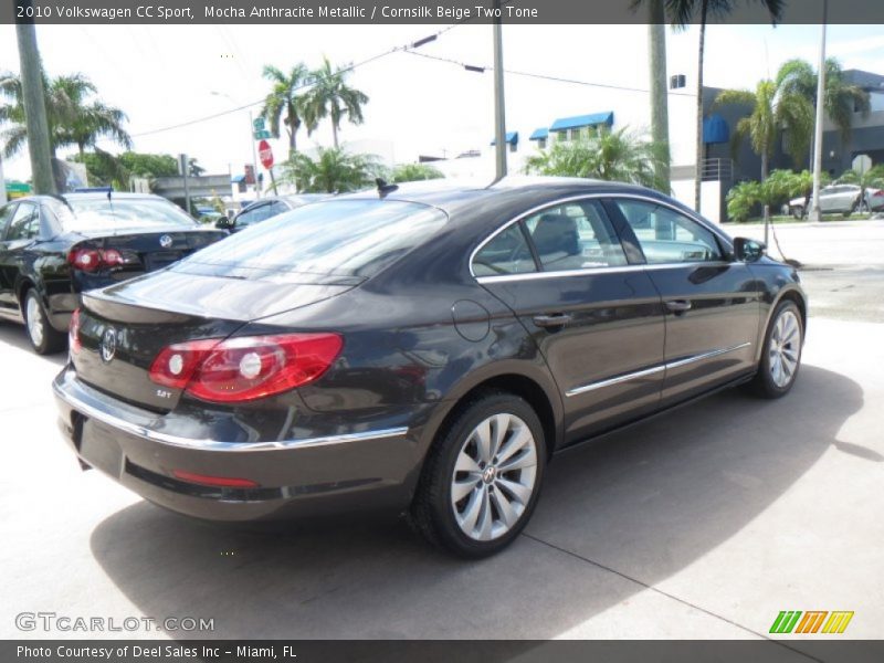 Mocha Anthracite Metallic / Cornsilk Beige Two Tone 2010 Volkswagen CC Sport
