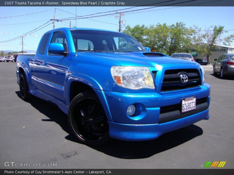 Speedway Blue Pearl / Graphite Gray 2007 Toyota Tacoma X-Runner