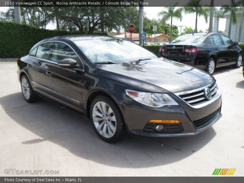 Mocha Anthracite Metallic / Cornsilk Beige Two Tone 2010 Volkswagen CC Sport