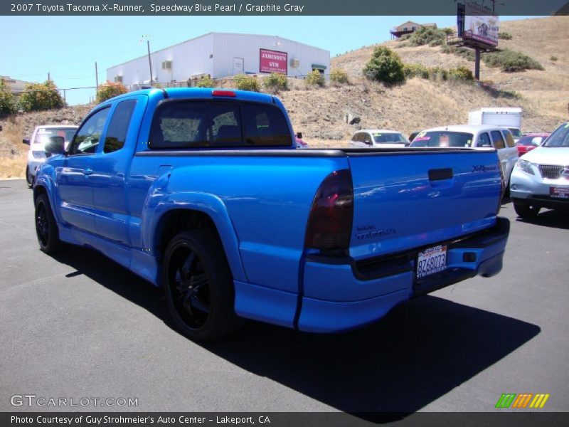 Speedway Blue Pearl / Graphite Gray 2007 Toyota Tacoma X-Runner