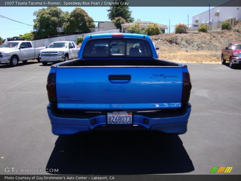 Speedway Blue Pearl / Graphite Gray 2007 Toyota Tacoma X-Runner