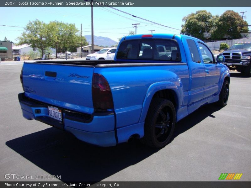 Speedway Blue Pearl / Graphite Gray 2007 Toyota Tacoma X-Runner