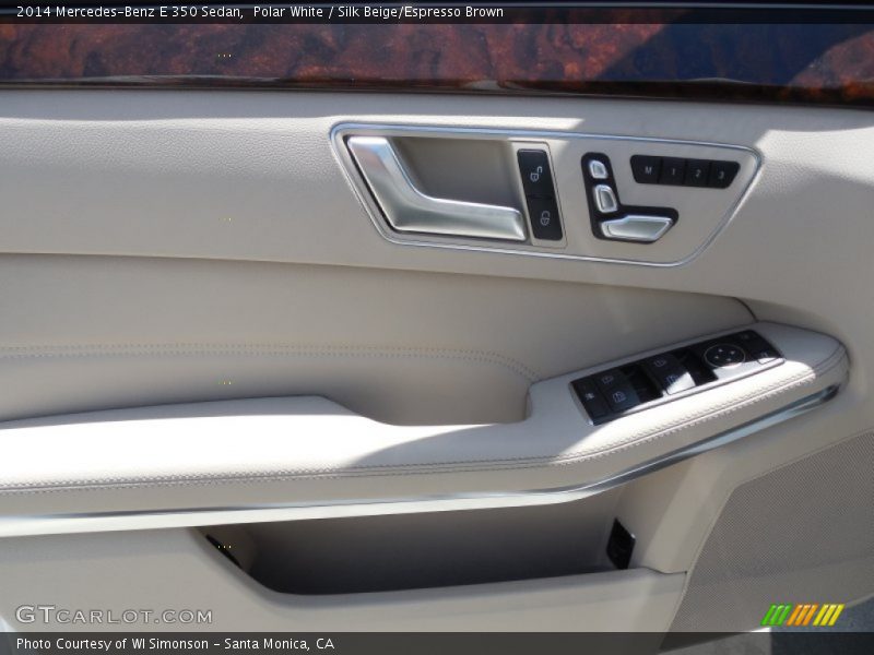 Polar White / Silk Beige/Espresso Brown 2014 Mercedes-Benz E 350 Sedan
