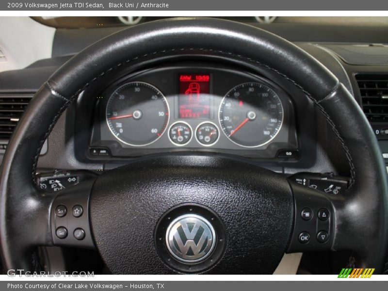 Black Uni / Anthracite 2009 Volkswagen Jetta TDI Sedan