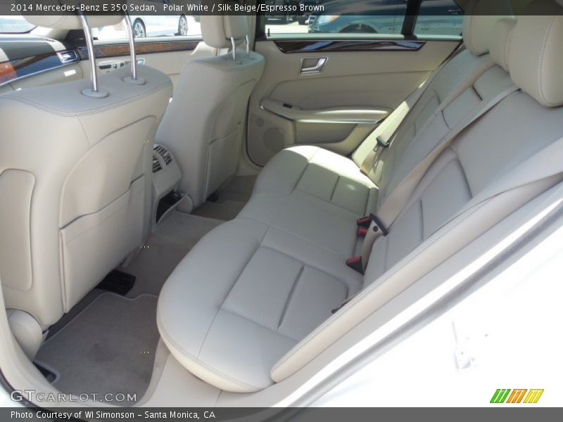 Polar White / Silk Beige/Espresso Brown 2014 Mercedes-Benz E 350 Sedan