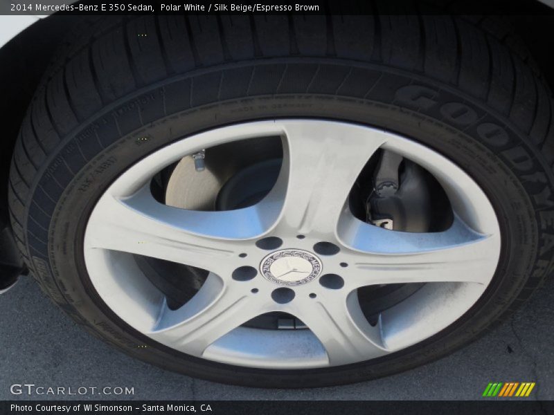 Polar White / Silk Beige/Espresso Brown 2014 Mercedes-Benz E 350 Sedan