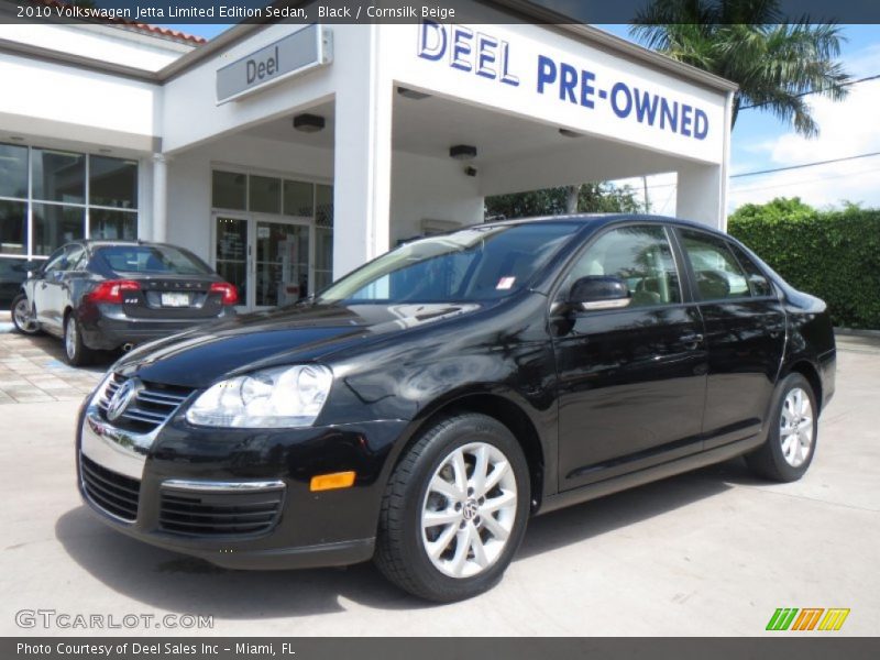 Black / Cornsilk Beige 2010 Volkswagen Jetta Limited Edition Sedan