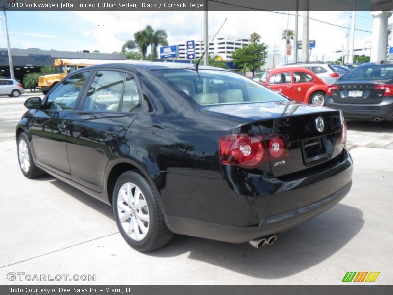 Black / Cornsilk Beige 2010 Volkswagen Jetta Limited Edition Sedan