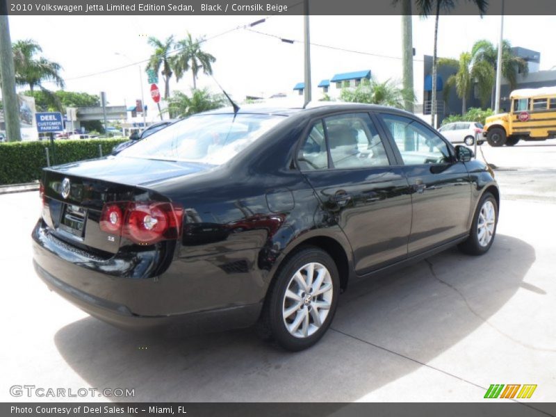 Black / Cornsilk Beige 2010 Volkswagen Jetta Limited Edition Sedan
