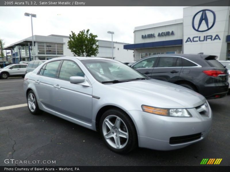Satin Silver Metallic / Ebony 2005 Acura TL 3.2
