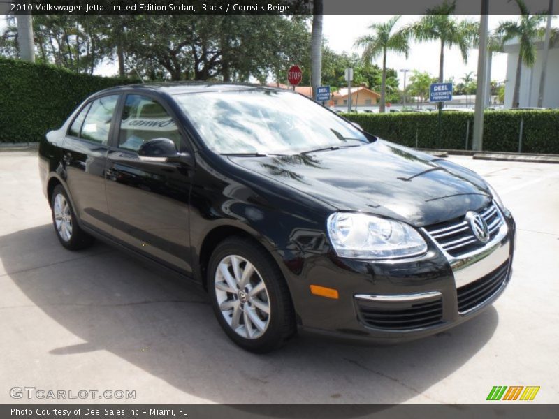 Black / Cornsilk Beige 2010 Volkswagen Jetta Limited Edition Sedan