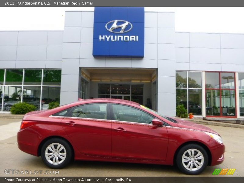 Venetian Red / Camel 2011 Hyundai Sonata GLS