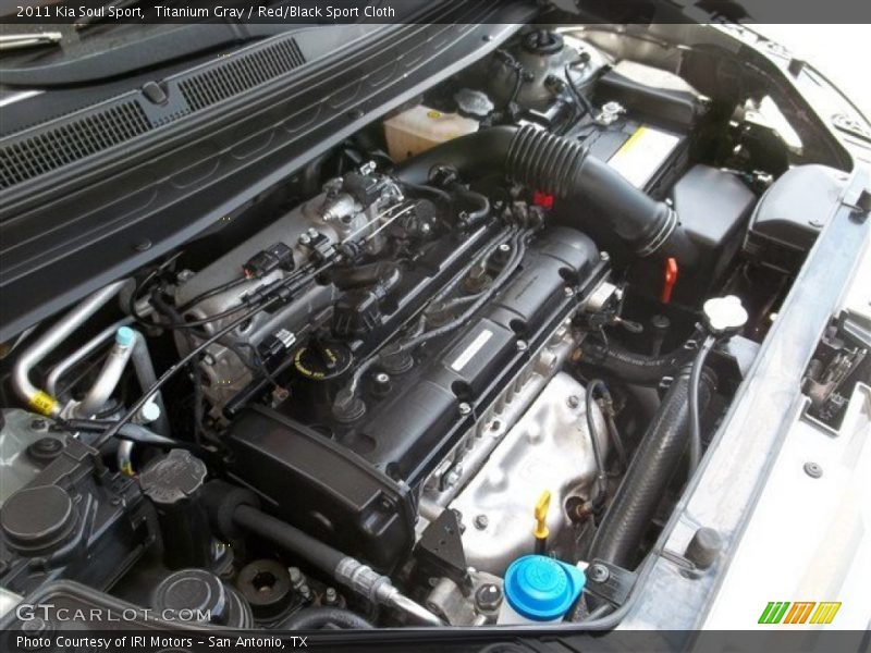 Titanium Gray / Red/Black Sport Cloth 2011 Kia Soul Sport