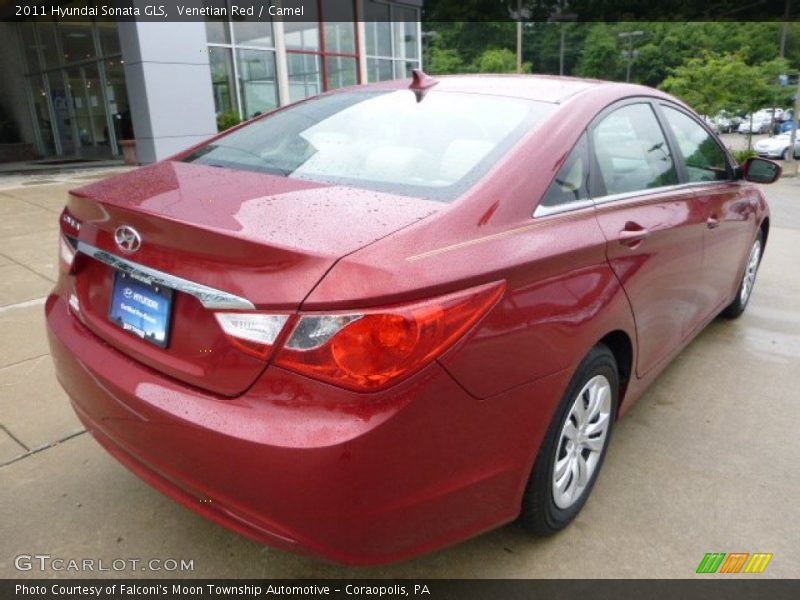 Venetian Red / Camel 2011 Hyundai Sonata GLS