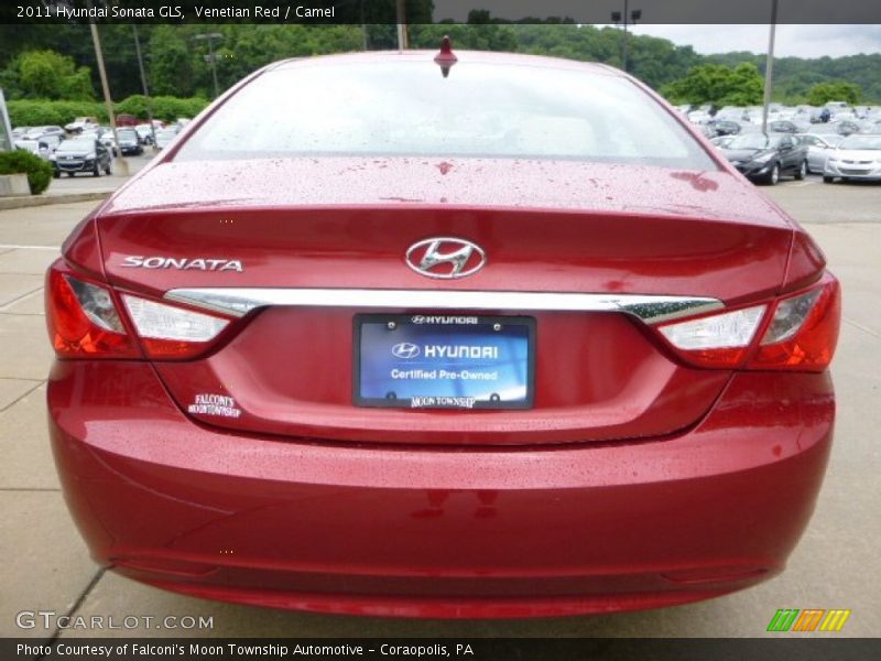 Venetian Red / Camel 2011 Hyundai Sonata GLS