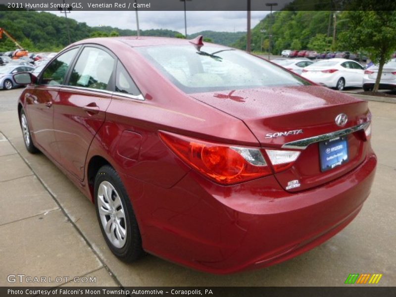 Venetian Red / Camel 2011 Hyundai Sonata GLS