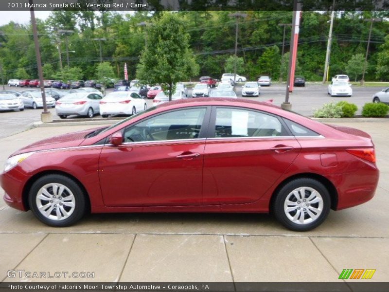 Venetian Red / Camel 2011 Hyundai Sonata GLS