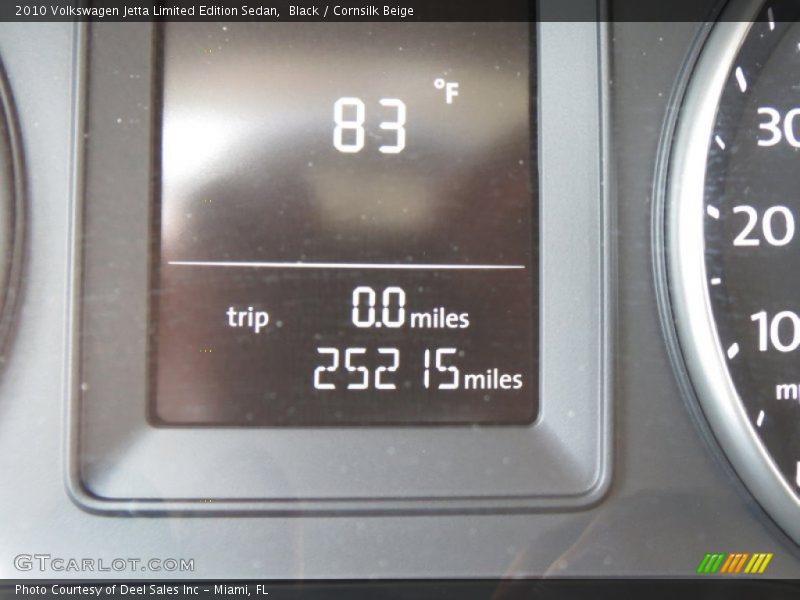 Black / Cornsilk Beige 2010 Volkswagen Jetta Limited Edition Sedan