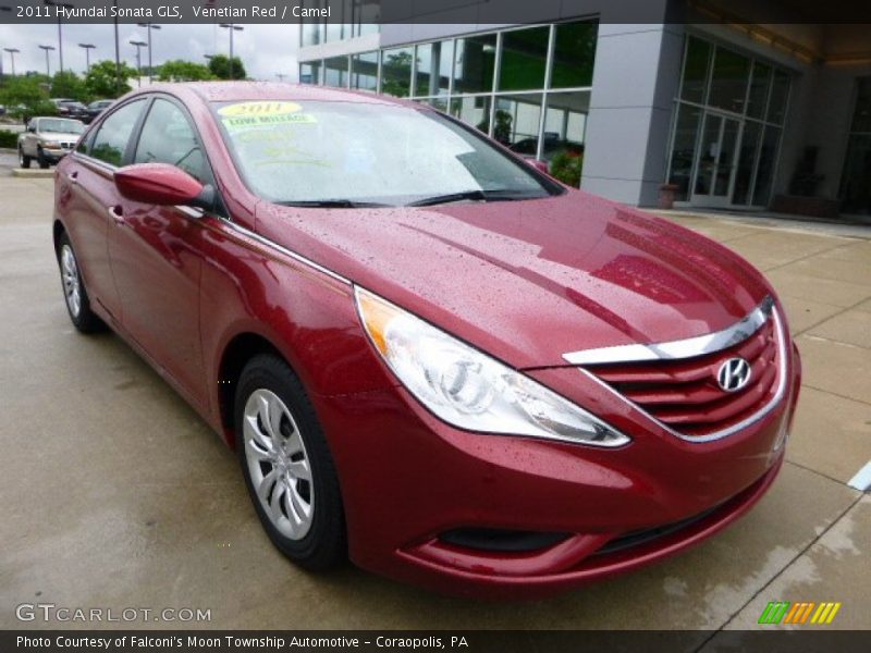 Venetian Red / Camel 2011 Hyundai Sonata GLS
