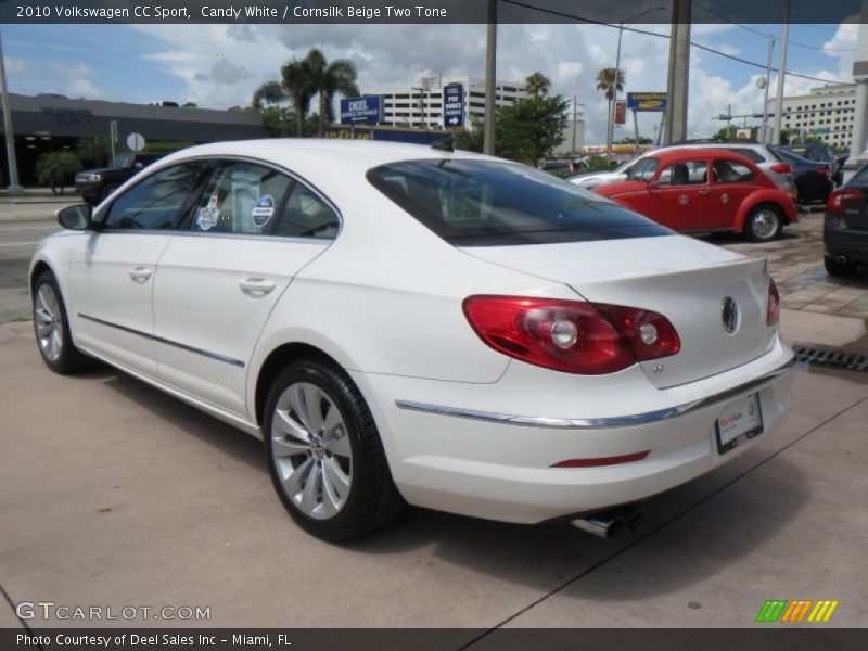 Candy White / Cornsilk Beige Two Tone 2010 Volkswagen CC Sport