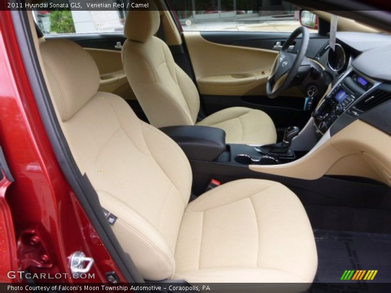 Venetian Red / Camel 2011 Hyundai Sonata GLS
