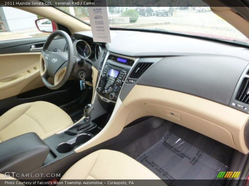 Venetian Red / Camel 2011 Hyundai Sonata GLS