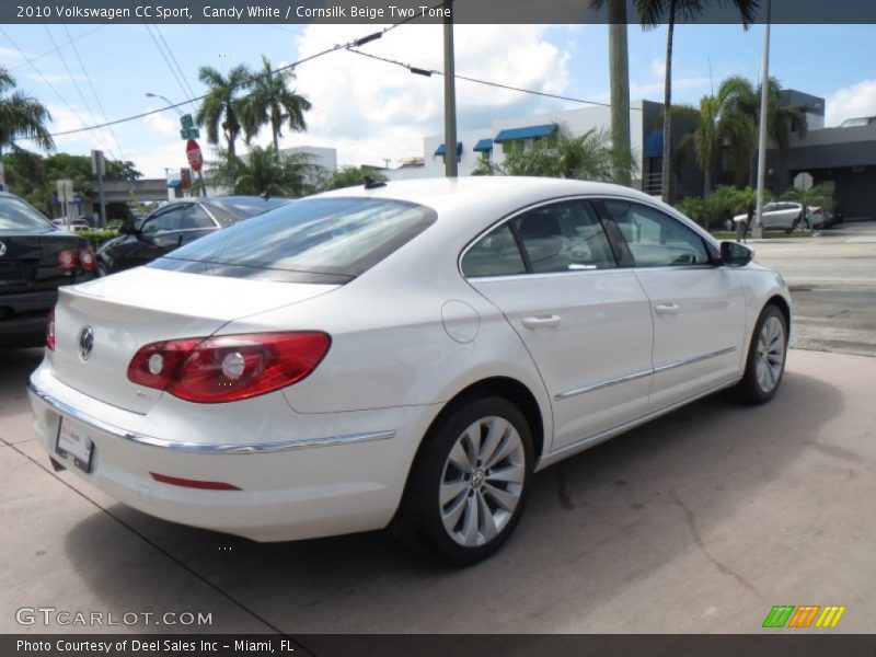 Candy White / Cornsilk Beige Two Tone 2010 Volkswagen CC Sport