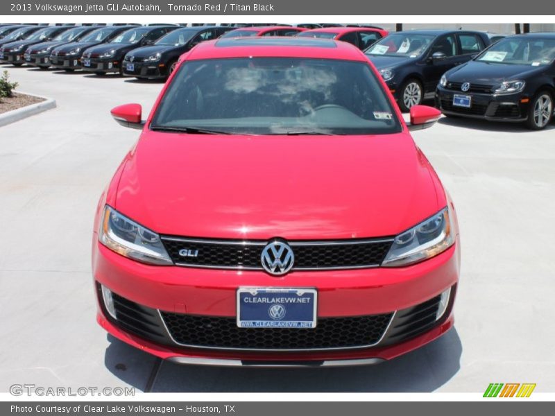 Tornado Red / Titan Black 2013 Volkswagen Jetta GLI Autobahn