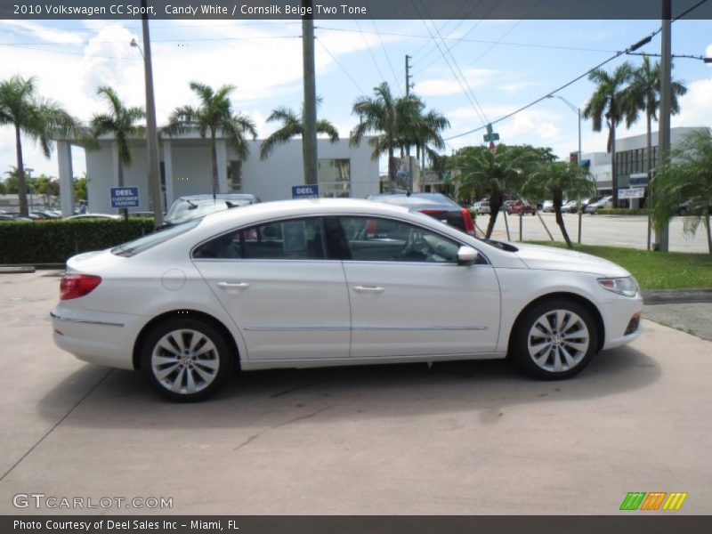 Candy White / Cornsilk Beige Two Tone 2010 Volkswagen CC Sport