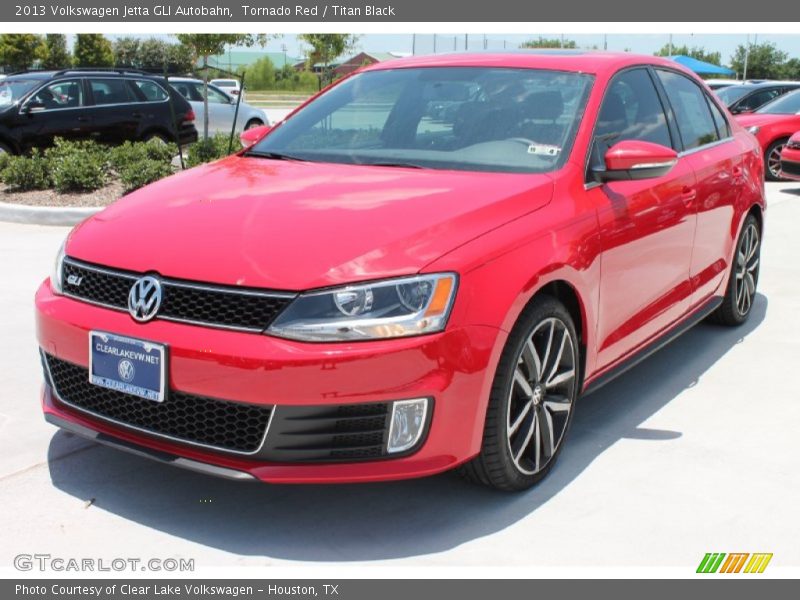 Tornado Red / Titan Black 2013 Volkswagen Jetta GLI Autobahn