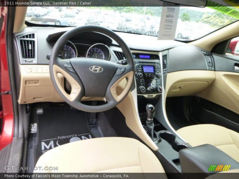 Venetian Red / Camel 2011 Hyundai Sonata GLS