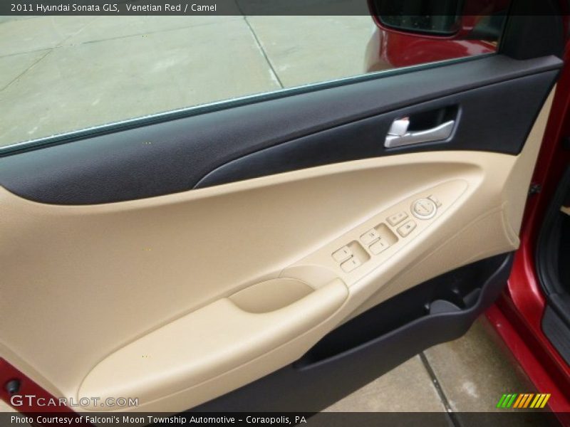 Venetian Red / Camel 2011 Hyundai Sonata GLS