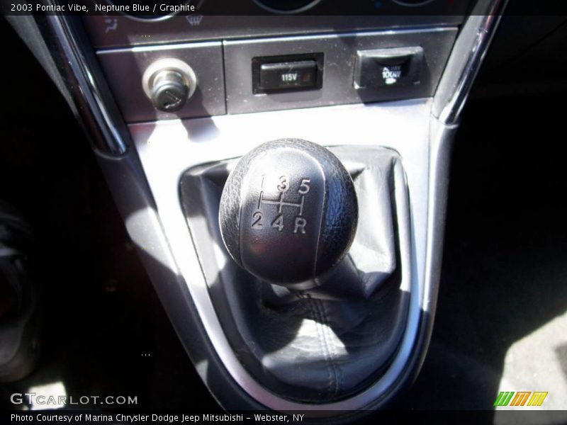 Neptune Blue / Graphite 2003 Pontiac Vibe