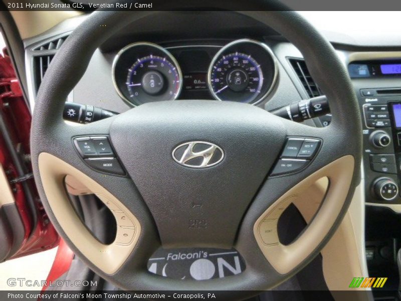 Venetian Red / Camel 2011 Hyundai Sonata GLS