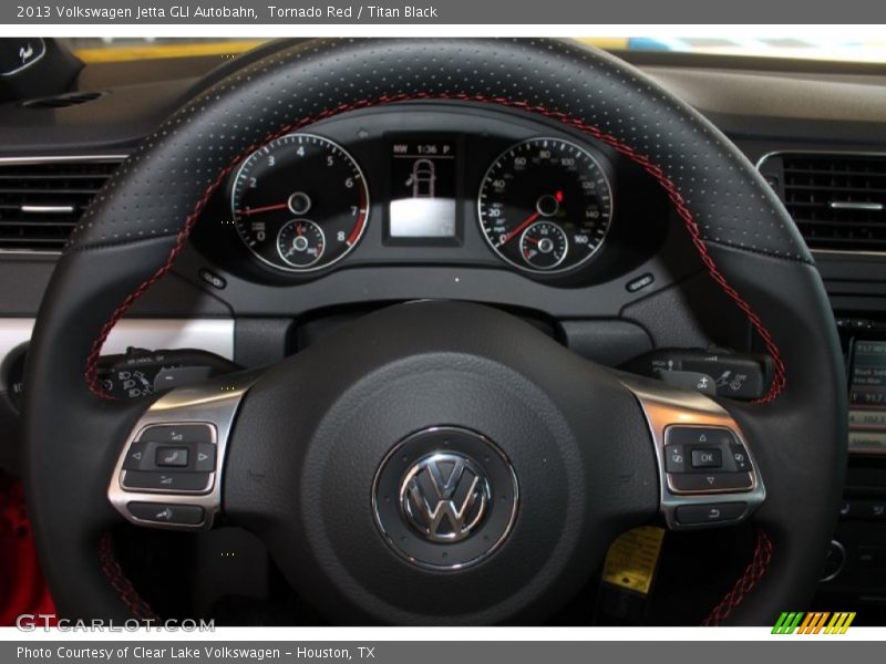 Tornado Red / Titan Black 2013 Volkswagen Jetta GLI Autobahn