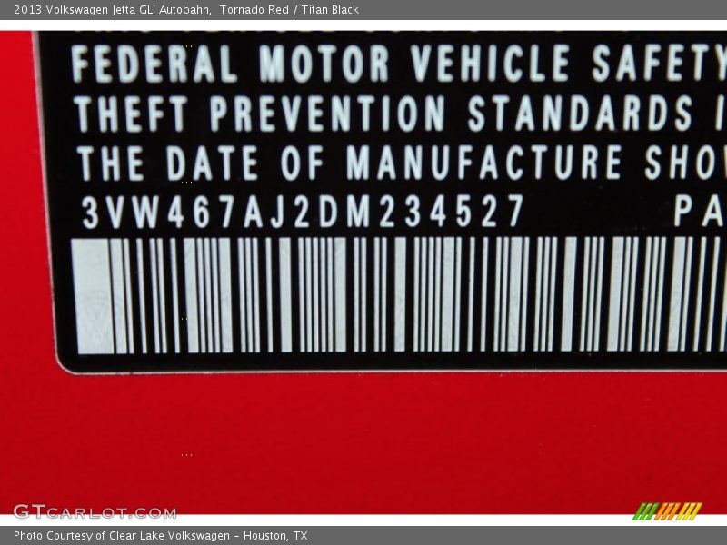 Tornado Red / Titan Black 2013 Volkswagen Jetta GLI Autobahn