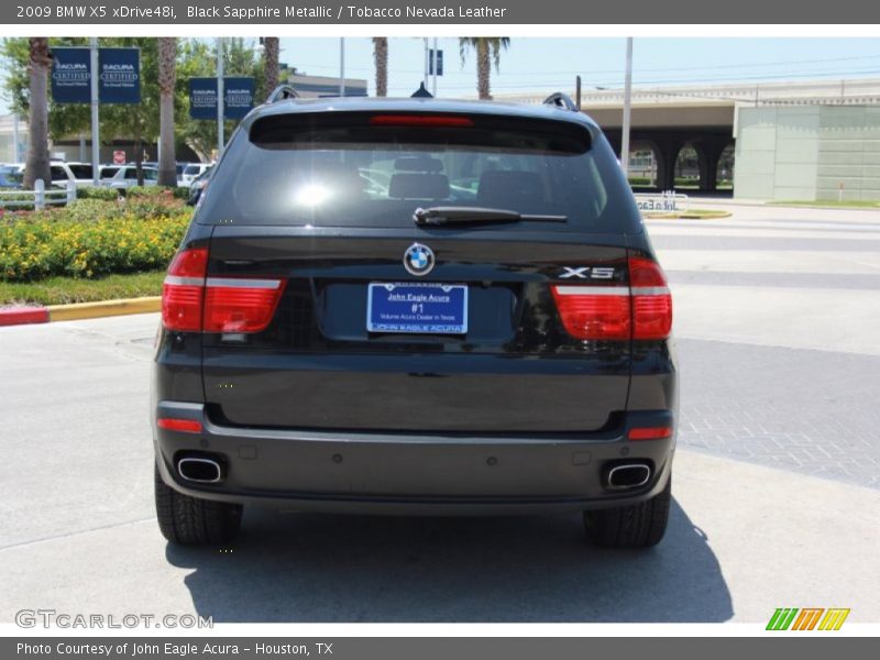 Black Sapphire Metallic / Tobacco Nevada Leather 2009 BMW X5 xDrive48i