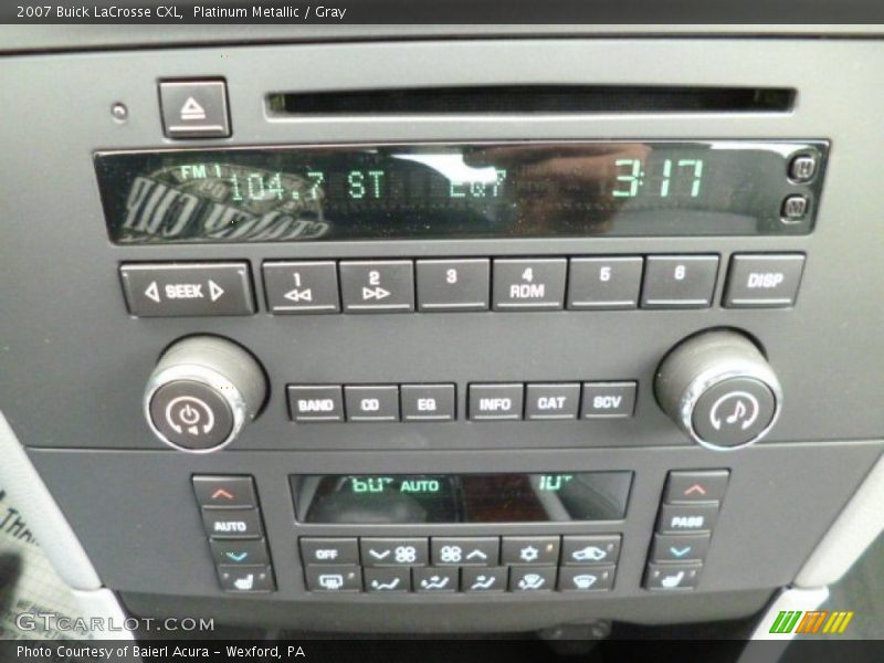 Controls of 2007 LaCrosse CXL