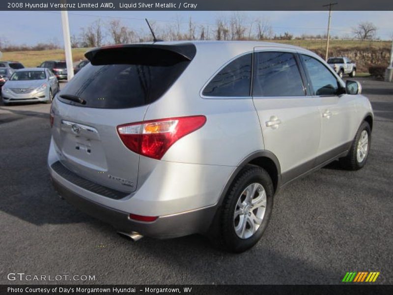 Liquid Silver Metallic / Gray 2008 Hyundai Veracruz Limited AWD