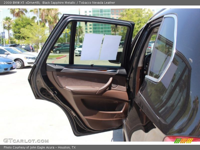 Black Sapphire Metallic / Tobacco Nevada Leather 2009 BMW X5 xDrive48i