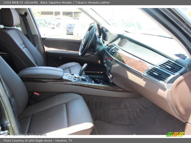 Black Sapphire Metallic / Tobacco Nevada Leather 2009 BMW X5 xDrive48i