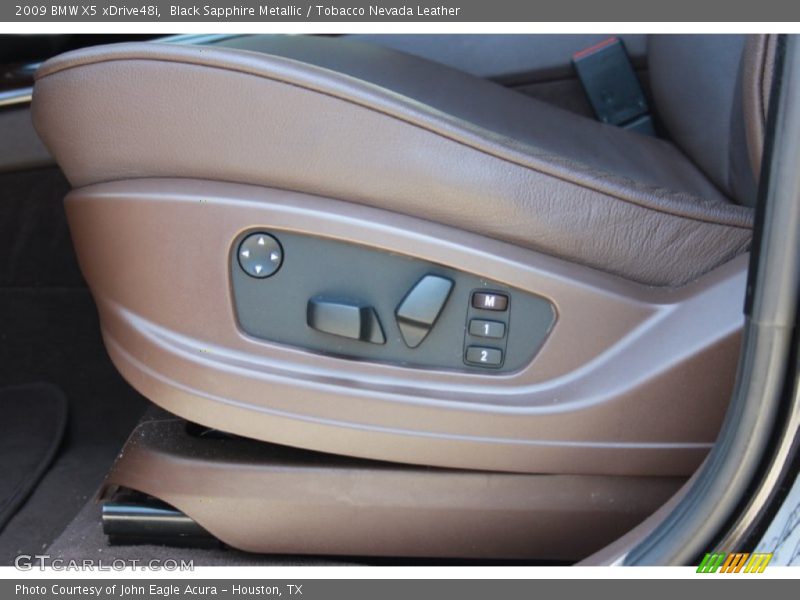 Black Sapphire Metallic / Tobacco Nevada Leather 2009 BMW X5 xDrive48i