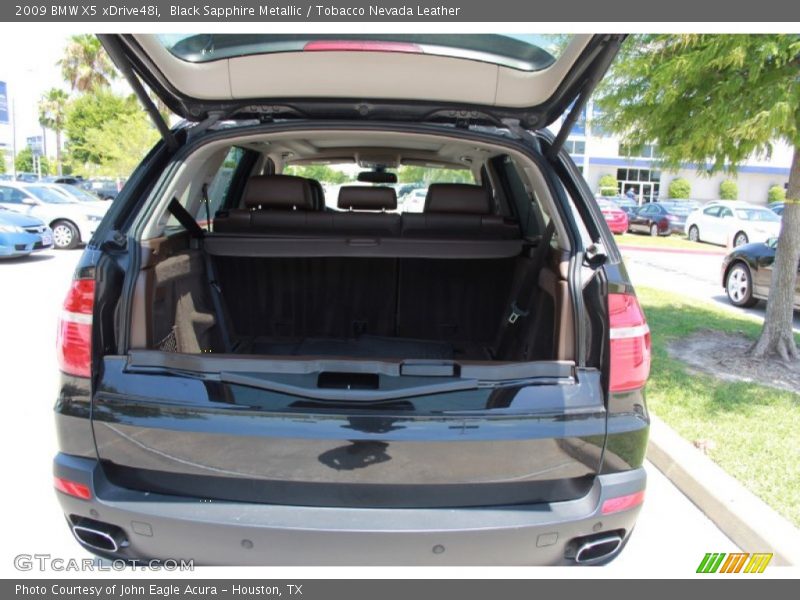 Black Sapphire Metallic / Tobacco Nevada Leather 2009 BMW X5 xDrive48i