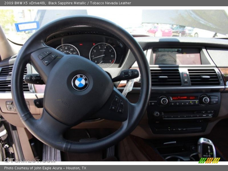 Black Sapphire Metallic / Tobacco Nevada Leather 2009 BMW X5 xDrive48i