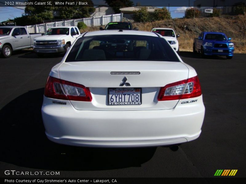 White Pearl / Black 2012 Mitsubishi Galant SE