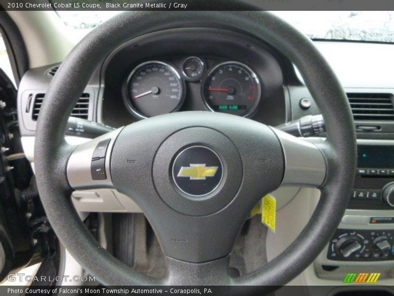 Black Granite Metallic / Gray 2010 Chevrolet Cobalt LS Coupe