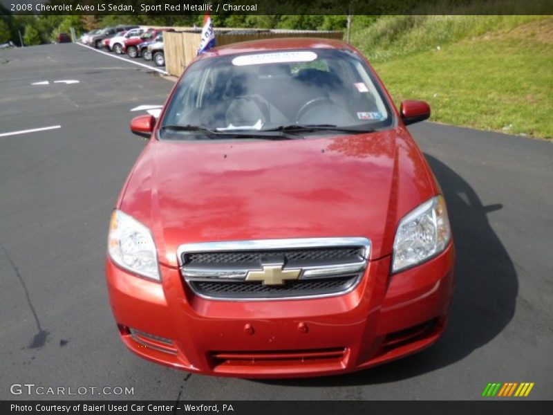 Sport Red Metallic / Charcoal 2008 Chevrolet Aveo LS Sedan