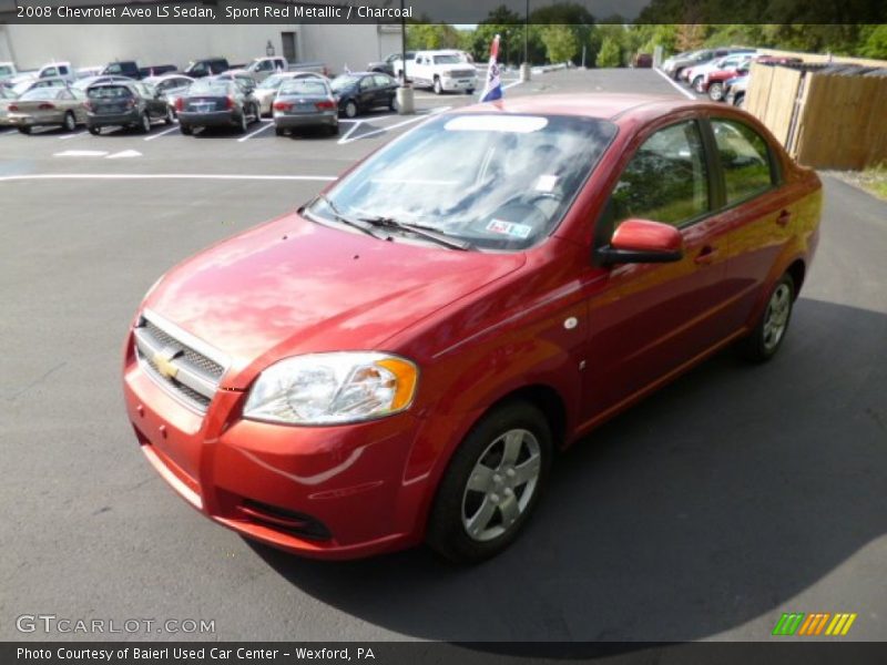 Sport Red Metallic / Charcoal 2008 Chevrolet Aveo LS Sedan