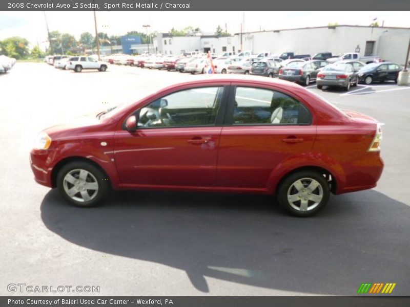 Sport Red Metallic / Charcoal 2008 Chevrolet Aveo LS Sedan