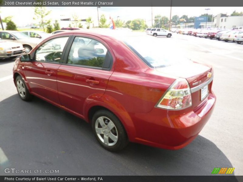 Sport Red Metallic / Charcoal 2008 Chevrolet Aveo LS Sedan